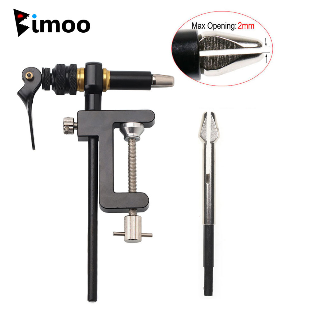 Fishing Lure Jig - 1 Stück 360 ° Rotierender C-Klemmen-Fliegenbindestock