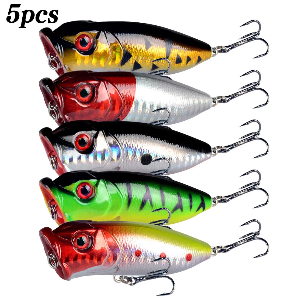 Fishing Lure Popper - 5 Stücke Popper Angelköder 3d Augen