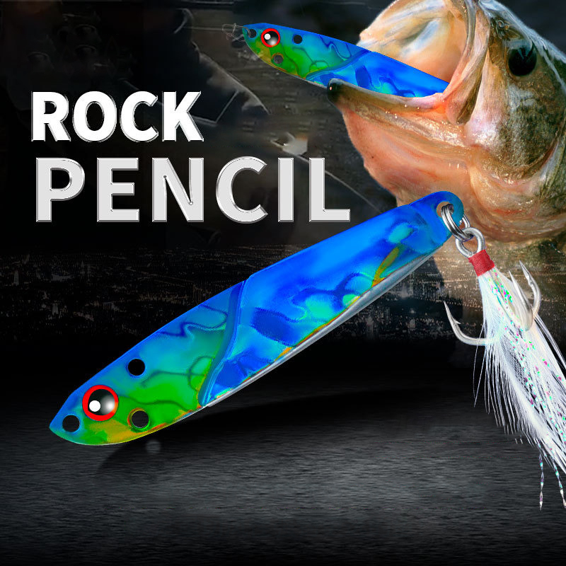 Fishing Lure Spinner - 1 Stück Metall-Jig 3D Fischköder Forellenangeln