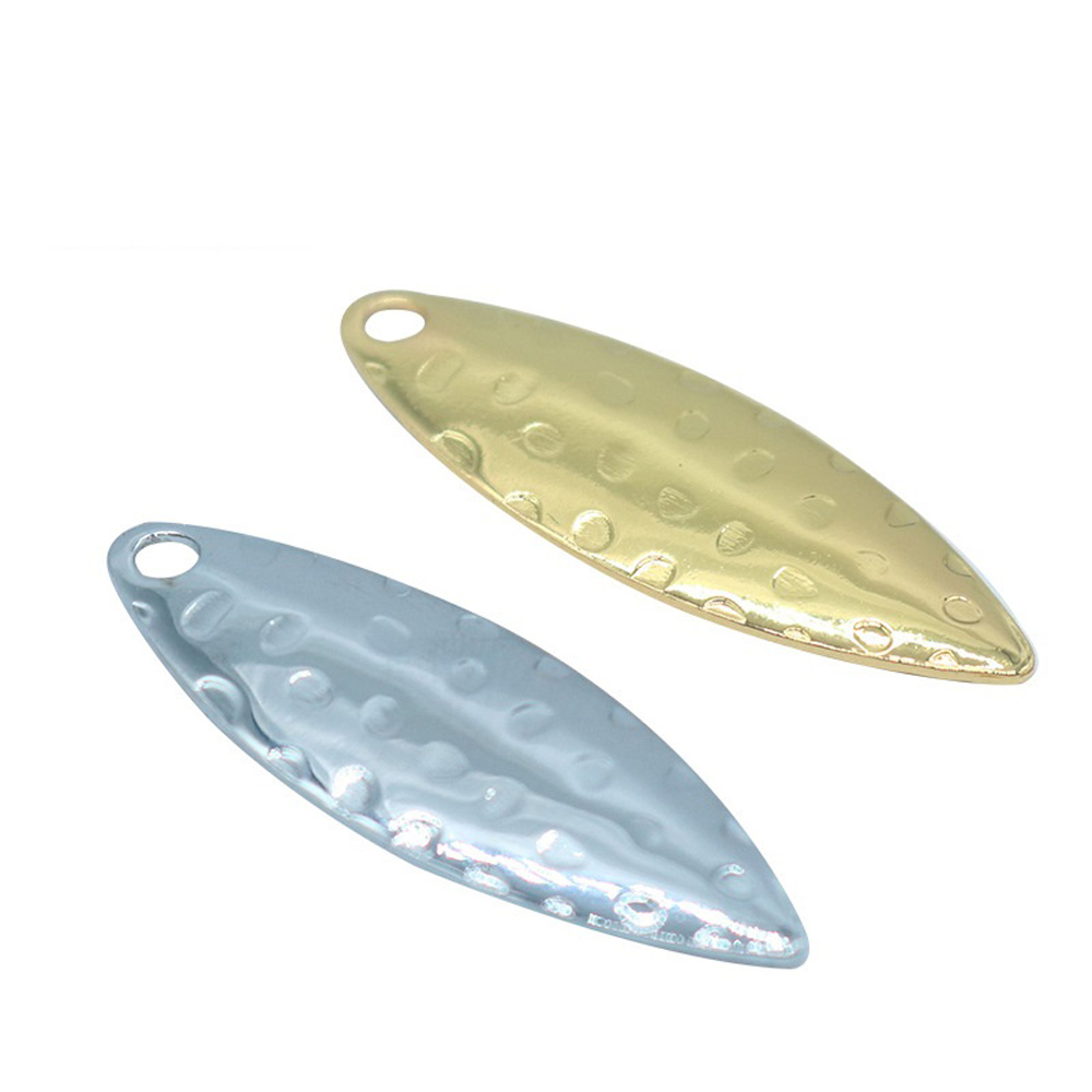Fishing Lure Spoon - 10 Stück/Set Weidenblatt-Pailletten mit Rillenoberfläche DIY