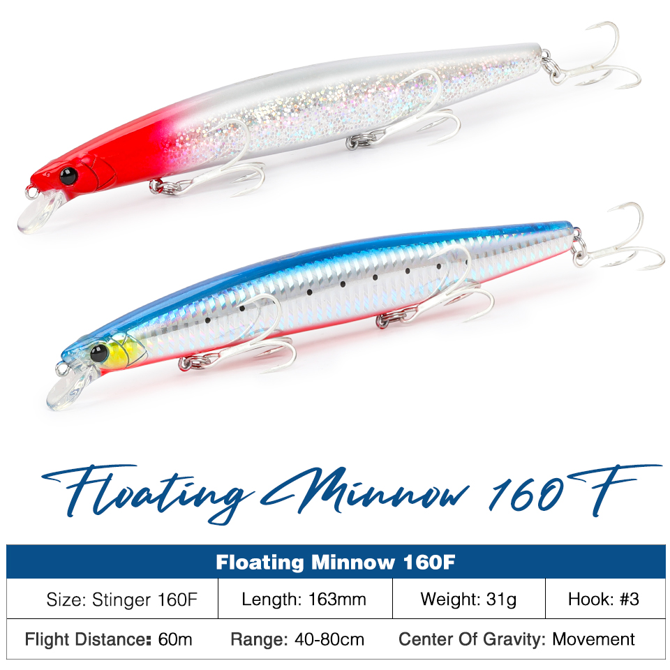 TSURINOYA 160F Schwimmender Mi – Fishing Lure Topwater Bewertung und Preis