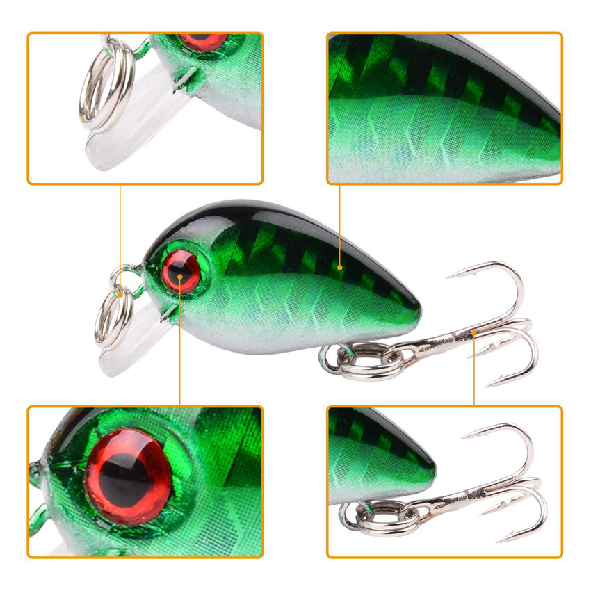 30mm 2g Verrückte wobbler Mini – Fishing Lure Topwater Bewertung und Preis