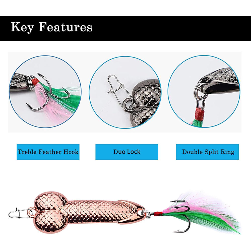 Metall-Penis-VIB-Angelköder 3g – Fishing Lure Blade Bait Bewertung und Preis