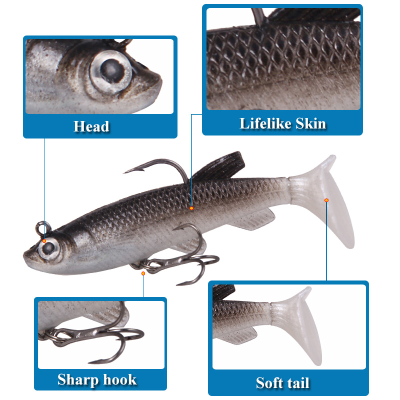 T Schwanz Weichen Köder Weiche – Fishing Lure Swimbait Bewertung und Preis
